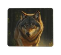 asbwuo Tappetino per mouse con motivo che corre nella giungla, bordo cucito, gomma antiscivolo impermeabile, 10 x 12 pollici