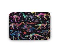 asbwuo Tappeto da bagno con scheletro di animale horror, tappetino da bagno con ossa di dinosauro con retro antiscivolo, in microfibra per a, lavandino, ingresso, 50,8 x 81,3 cm