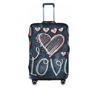 asbwuo Ti amo parole con cuori antigraffio coprivaligia da viaggio, protezione per bagagli, valigia inclusa