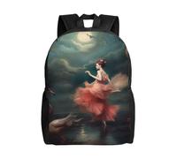 asbwuo Una notte di miracoli e magia, zaino carino, impermeabile, leggero, zaino per laptop, borsa a tracolla, zaino casual per donne e uomini