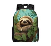 asbwuo Zaino carino Hug Tree Sloth, impermeabile e leggero, per laptop, borsa a tracolla, casual, per donne e uomini