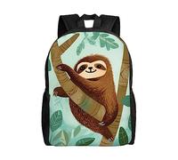 asbwuo Zaino carino Hug Tree Sloth, impermeabile e leggero, per laptop, borsa a tracolla, casual, per donne e uomini