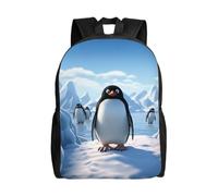 asbwuo Zaino carino Penguin Antarctica Ice Zaino per laptop leggero e impermeabile Borsa a tracolla Zaino casual per donne e uomini