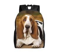 asbwuo Zaino per laptop Basset Hound per donna e uomo, zaino da college, borsa da lavoro, borsa per computer leggera, borsa per insegnanti, zaino casual, borsa da viaggio, regalo