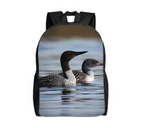 asbwuo Zaino per laptop Loon Birds per donna e uomo, zaino per università, borsa per computer da lavoro, borsa leggera per libri, borsa per insegnanti, zaino casual, borsa da viaggio, regalo