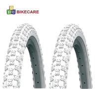 ASC 16 x 2.125 WHITE Pneumatici MTB BMX Bambini E301 2 Pezzi