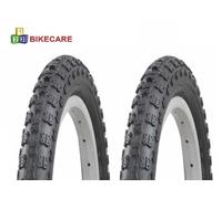 ASC Pneumatici Bici MTB BMX E301 BLACK 12 1/2 x 1.95 2 1/4, Neri, 2 Pz