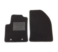 ASC tappetini auto anteriori kit 2pz FORD FIESTA MK5 2003-2008 con bottoni OVALI