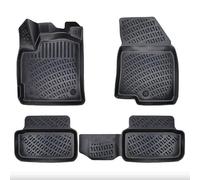 ASC Tappetini Auto Compatibili con Dacia Sandero III serie 2020-2025 /Stepway - Comfort/Essential, Gomma a Vaschetta, Protezione Poggiapiedi, Bottoni per Ancoraggio