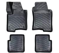 ASC Tappetini Auto Compatibili con FIAT PANDA 312 III serie dal 2012 al 2024, Gomma a Vaschetta, Protezione Poggiapiedi, Bottoni per Ancoraggio