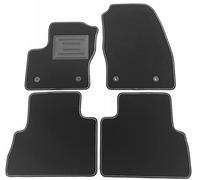 ASC Tappetini Auto Compatibili con Ford C-MAX II Serie Restyling 2015-2019, Moquette su Misura, Bottoni, Battitacco in Gomma