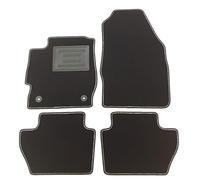 ASC Tappetini Auto Compatibili con Ford K III Serie 5 Porte 2016-2020, Moquette con Bordo Antiscivolo, Battitacco in Gomma/PVC