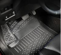 ASC Tappetini Auto Compatibili con JEEP RENEGADE 2019-2025, Gomma a Vaschetta, Protezione Poggiapiedi, Bottoni per Ancoraggio