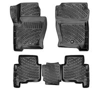 ASC Tappetini Auto Compatibili con Land Rover Discovery IV 2009-2016, Gomma a Vaschetta con Bordi Rialzati, Protezione Poggiapiedi, Bottoni