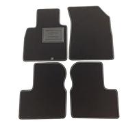 ASC Tappetini Auto Compatibili con Nissan Micra K13 4 Serie 2010-2017, Moquette, Bordo Antiscivolo, Battitacco in Gomma