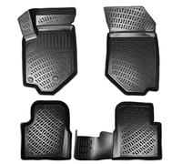 ASC Tappetini Auto Compatibili con Opel Mokka II Serie 2021-2024, Gomma a Vaschetta con Protezione Poggiapiedi, Bottoni per Ancoraggio