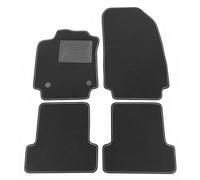 ASC Tappetini Auto Compatibili con Renault Clio IV Serie 2012-2019, Moquette, Bordo Antiscivolo, Battitacco in Gomma