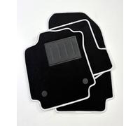 ASC tappetini auto set 4pz RENAULT CAPTUR 2013 2019 bottoni,BORDO BIANCO