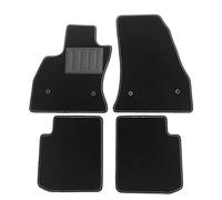 ASC tappetino tappeto tappetti auto compatibili con Fiat 500L, Trekking e Living dal 2012-2017 tappeti auto su misura battitacco rinforzato in gomma, bottoni di ancoraggio