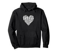 ASCE Nani a Forma di Cuore Love Fictional Vikings Felpa con Cappuccio