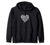 ASCE Nani a Forma di Cuore Love Fictional Vikings Felpa con Cappuccio