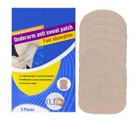 Ascelle di sudore, protezione dal sudore del braccio, cuscinetti inferiori 5x per le donne dal sudore - Patch di sudorazione invisibile anti-intratterraggio per clima caldo, traspirante e confortevole