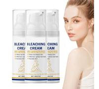 Ascelle sbiancanti madwhite, crema sbiancante per ascelle bianche matti, crema di sbiancamento della pelle per ascelle, ginocchia, gomiti, cosce interne e linea bikini (3PCS)