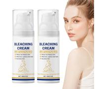 Ascelle sbiancanti madwhite, crema sbiancante per ascelle bianche matti, crema di sbiancamento della pelle per ascelle, ginocchia, gomiti, cosce interne e linea bikini (2PCS)