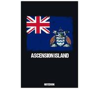 Ascension Island Notebook: Vintage Ascension Island Flag Themed Notes Journal Diary to Celebrate National Pride Perfect for Travel or Work