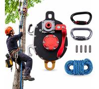 Ascensore E Discesa Con Azionamento Trapano, Utensile Sollevamento Pesante | Blocco meccanico della fune, controllo della discesa a frizione, coppia trapano 90-150 N·m, carico di 150kg per arboricoltura