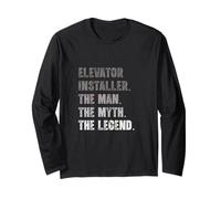 Ascensore Installatore The Man Myth Legend Vintage Maglia a Manica