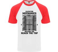 Ascensore Meccanico Sollevamento Engineer Uomo S/S Baseball T-Shirt