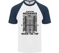 Ascensore Meccanico Sollevamento Engineer Uomo S/S Baseball T-Shirt