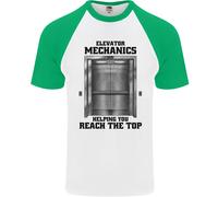Ascensore Meccanico Sollevamento Engineer Uomo S/S Baseball T-Shirt