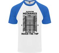 Ascensore Meccanico Sollevamento Engineer Uomo S/S Baseball T-Shirt