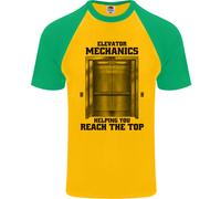 Ascensore Meccanico Sollevamento Engineer Uomo S/S Baseball T-Shirt