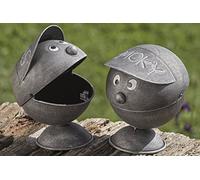 Aschenbecher Smoky 2sort H16cm Material: Eisen