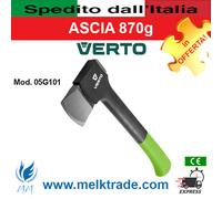 ASCIA ACCETTA SCURE 870g, Mod 05G101 - Linea Professionale VERTO