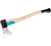 Ascia da legno HAZET 2133-1250, Lunghezza (manico): 700 mm, testa dell'utensile e manico in legno con triplo cuneo di sicurezza, per scalzare tronchi, spaccare e abbattere alberi più piccoli