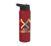 Ascia Lancio Ascia Lancio Concorso Gioco Axe Thrower Stainless Steel Insulated Water Bottle