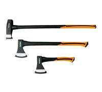 Ascia Spacca Legna Set 3 Accette Ascia da Spacco Manico Fibra Vetro Professional