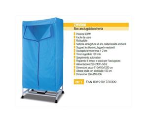 Asciuga biancheria Zephir Box AsciugaBiancheria ZHV500 900W Con Timer