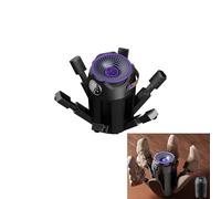 Asciuga scarpe con soffiatore di calore, design pieghevole e portatile, cubo di aromaterapia per ridurre gli odori, asciuga scarpe a 6 bracci per scarpe da ginnastica, guanti(Nero,US Standard)