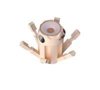 Asciuga scarpe con soffiatore di calore, design pieghevole e portatile, cubo di aromaterapia per ridurre gli odori, asciuga scarpe a 6 bracci per scarpe da ginnastica, guanti(Beige,UK Standard)