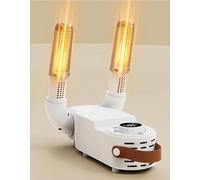 Asciuga Scarpe Elettrico ad Aria Calda con Controllo Intelligente della Temperatura - Asciugatura Rapida, Timer Regolabile, Flusso d’Aria 3D, per Scarpe, Guanti e Stivali. Ideale per Viaggio