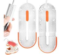 Asciuga Scarpe Elettrico, Asciuga scarpe portatile, asciuga scarponi portatile, aria calda a 360° con lunghezza regolabile, timer a 3 modalità, scalda scarponi con calore, asciuga scarponi da calcio,