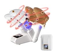 Asciuga Scarpe Elettrico, Asciuga Stivali Pieghevole, Asciuga Scarponi in Modo Veloce, Asciuga Scarpe Calcio Scalda Scarponi Sci, per Scarpe, Guanti, Calzini, Doppio Antibatterico (Bianco)