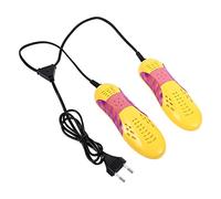 Asciuga Scarpe Elettrico Portatile, 10W, Giallo, Riscaldatore Sterilizzatore Deodorante Silenzioso per Scarpe Stivali Guanti, 17x6x3 cm