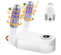 Asciuga Scarpe Elettrico, Portatile Asciuga Scarpe con Timer, UV Disinfezione, Antibatterico, Deodorazione, Asciuga Scarpe da Calcio, per Scarpe da Calcio Scarponi da Sci Calzini Cappelli