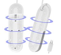 Asciuga Scarpe Elettrico Silenzioso,con Tre Impostazioni di Tempo e Funzione di Spegnimento Automatico,Asciuga le Calzature ed Elimina gli Odori,Adatto per Scarpe Sportive,Scarponi da Sci e da Calcio